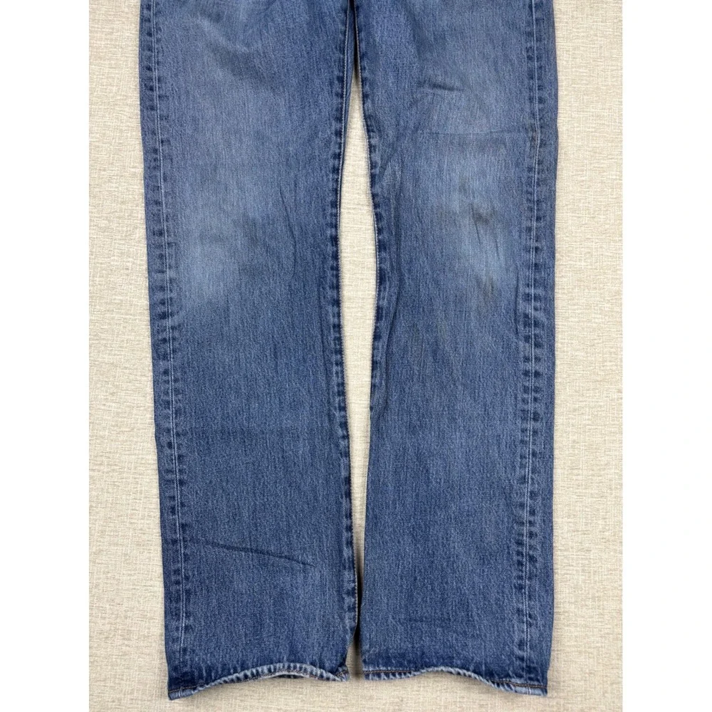 Levis 501 Men's 38x36 Original Blue Denim Straight Leg Button Fly Jeans
